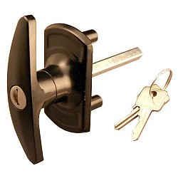 Henderson T-Handle Lock 18mm Spigots - Black - MADE IN THE UK