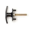 Bonsack T-Handle Lock 18mm Spigots - Black - MADE IN THE UK