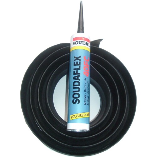 8ft 6” - 20mm High Garage Door Rubber Floor Threshold Seal Kit 