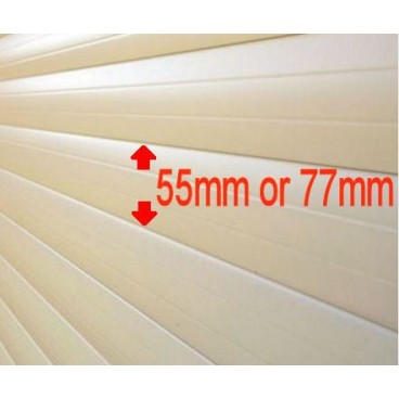 Safety Edge Rubber Roller Door Bottom Weather Seal - For 55mm Lath