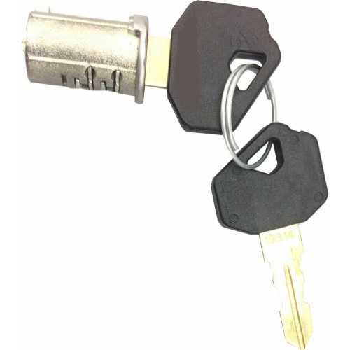 STEEL LINE Old Style Garage Roller Shutter Door Lock - Barrel & 2 Keys