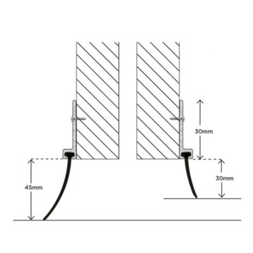 Garage Door Bottom Rubber Blade Seal Draught Strip 