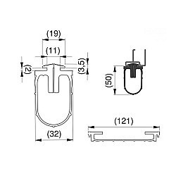 Hormann Rubber Bottom Seal For Sectional Garage doors
