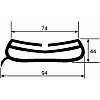 Industrial Roller Shutter Door Wrap Around Rubber Seal Industrial Roller Shutter Door Wrap Around Rubber Seal