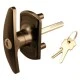 Bonsack T-Handle Lock 18mm Spigots - Black - MADE IN THE UK