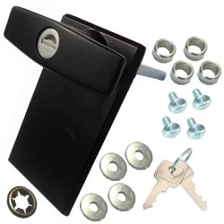 Garador T-Handle Lock Black - Made in the UK