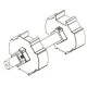 Roller Shutter Door Metal Dummy End 18mm Shaft - 70mm Octagonal