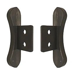 PAIR Roller Garage Door Push Fit Nylon END LOCKS for 2" slat (lath) - 63mm Overall