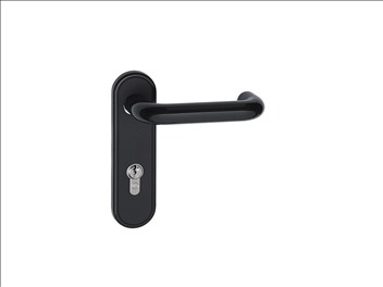 Garador Genuine Black Lever / Lever Handle Side Hinged Doors 