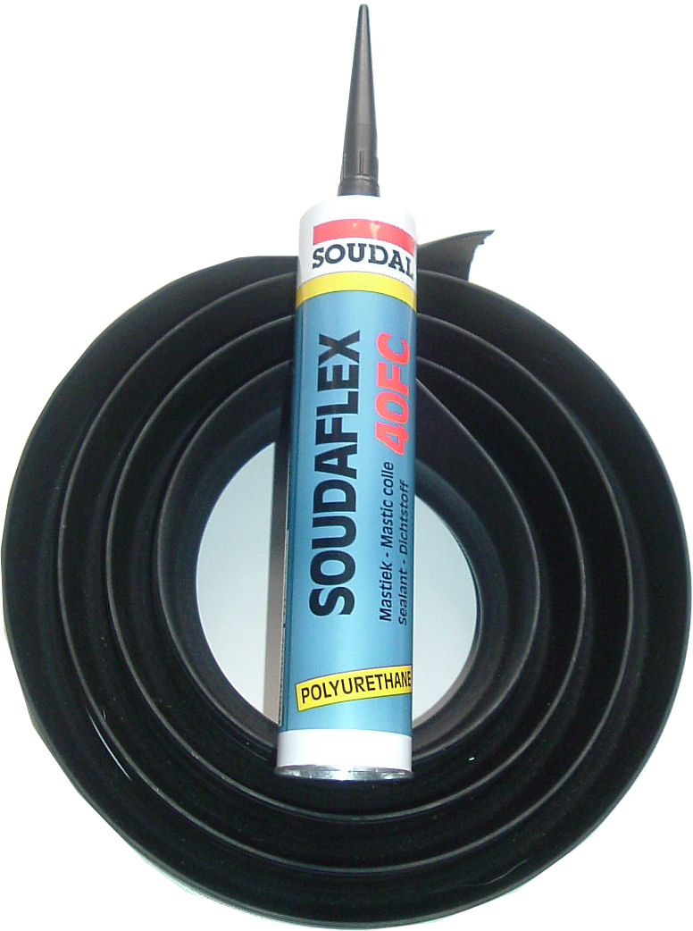 14ft 6” - 20mm High Garage Door Rubber Floor Threshold Seal Kit