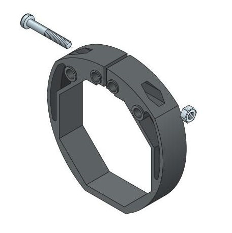 70mm Roller Door Octagonal Locking Ring 77mm lath 70mm Roller Door Octagonal Locking Ring 77mm lath