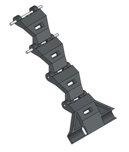 Cardale 4001765 Thermaglide GENUINE Roller Door Locking Strap 77mm / 55mm lath & 2 Collar Ring 70mm Set