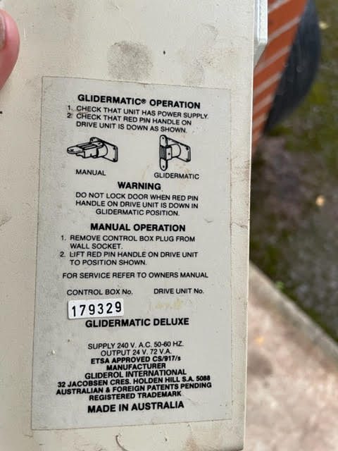 Gliderol GENUINE TM-27MHz TM27 handset