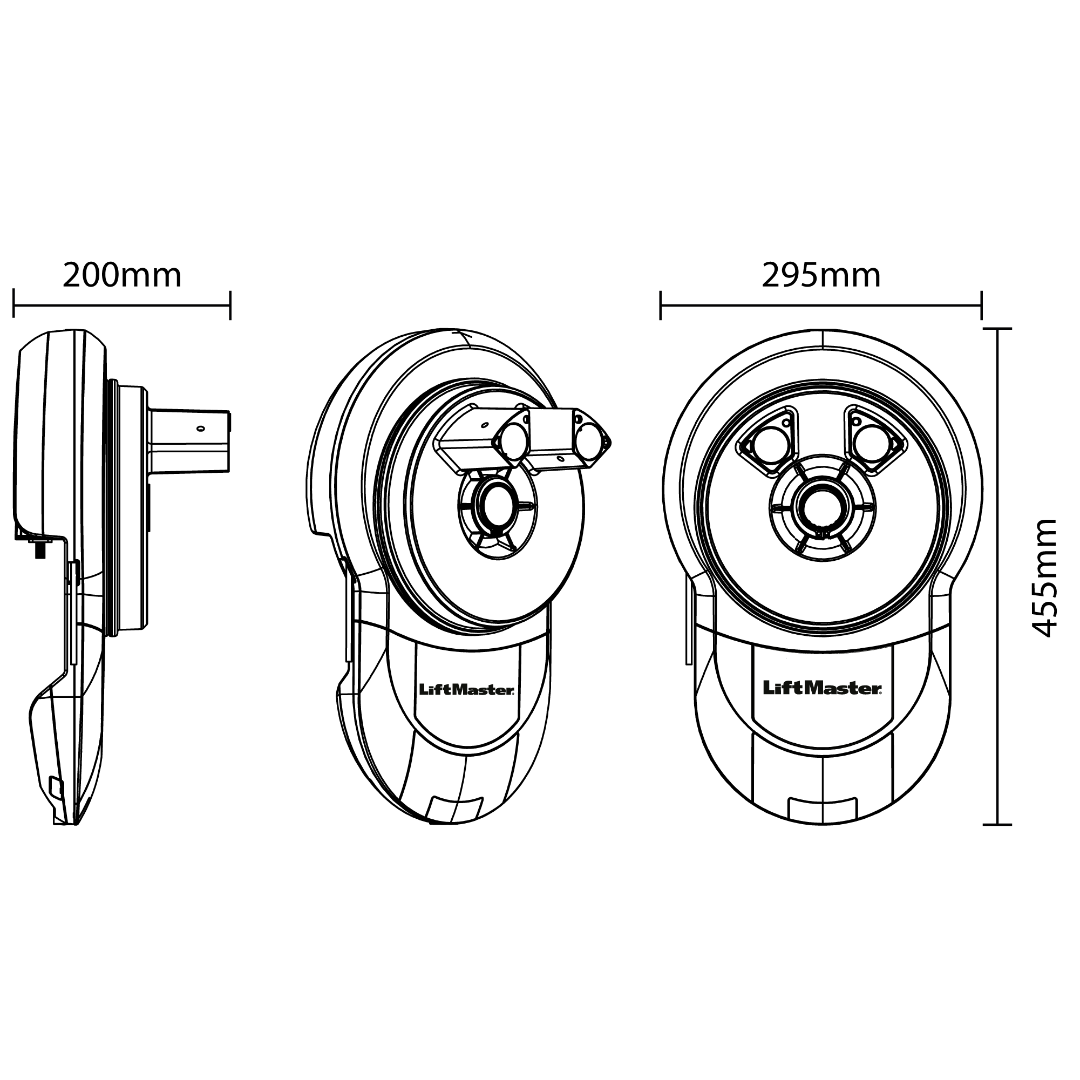 Chamberlain LM750 EV GB Roller Door Motor - for non-insulated roller shutters