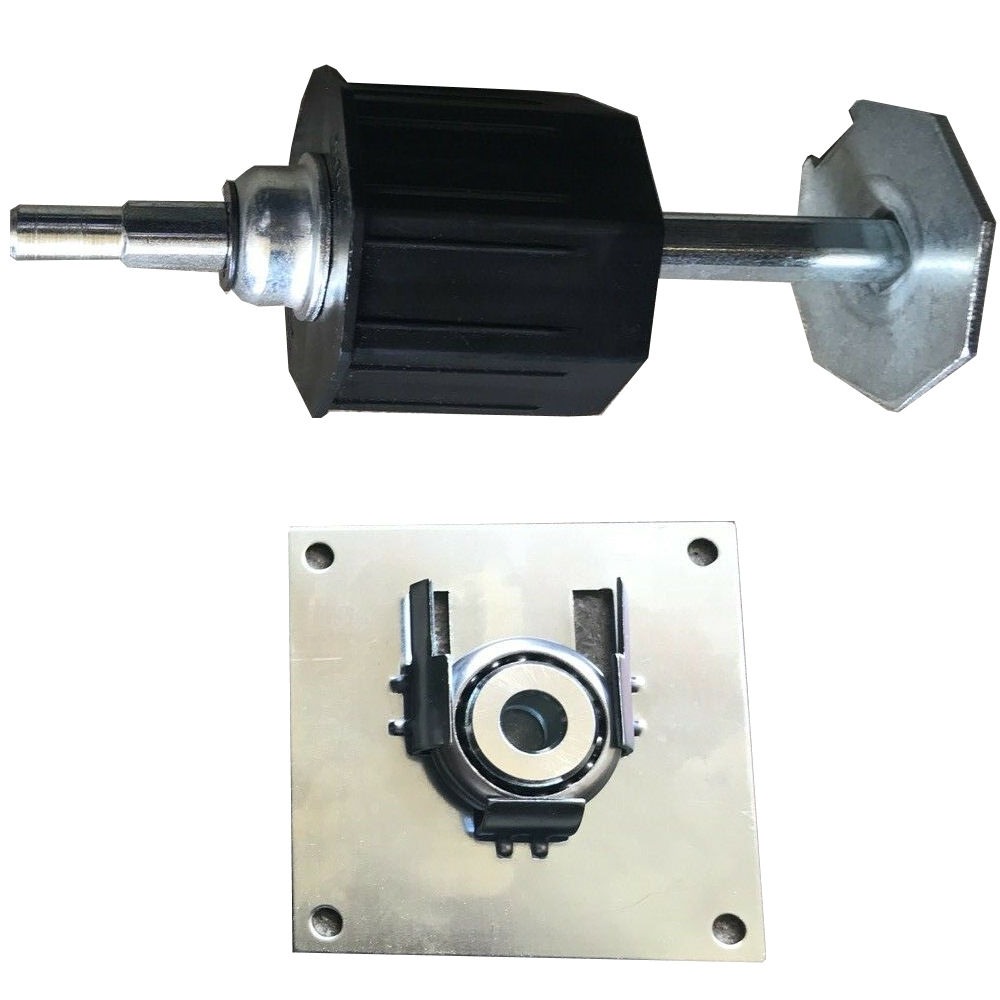Roller Shutter Door Dummy End Telescopic Shaft Kit with Bearing & Plate - 70mm Octagonal