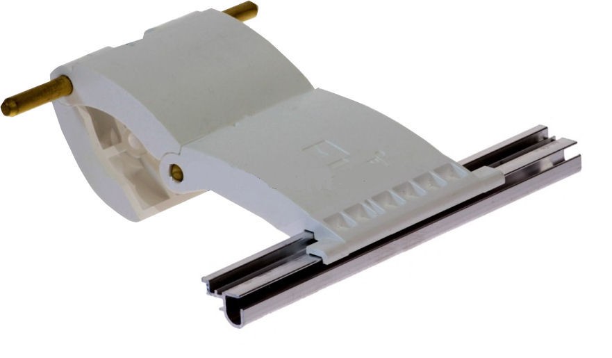 77mm Lath Roller Door Locking Strap 2 segment - White 77mm Lath Roller Door Locking Strap 2 segment - White