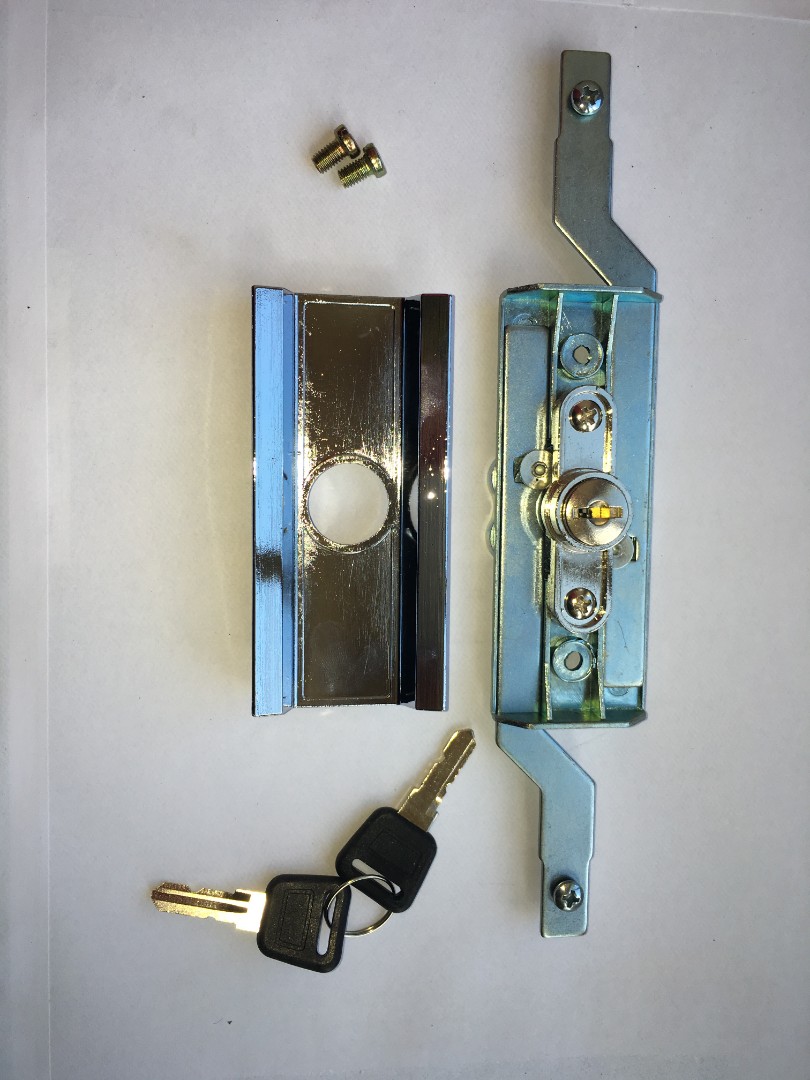 Steel Line Inline Roller Shutter Lock - Chrome