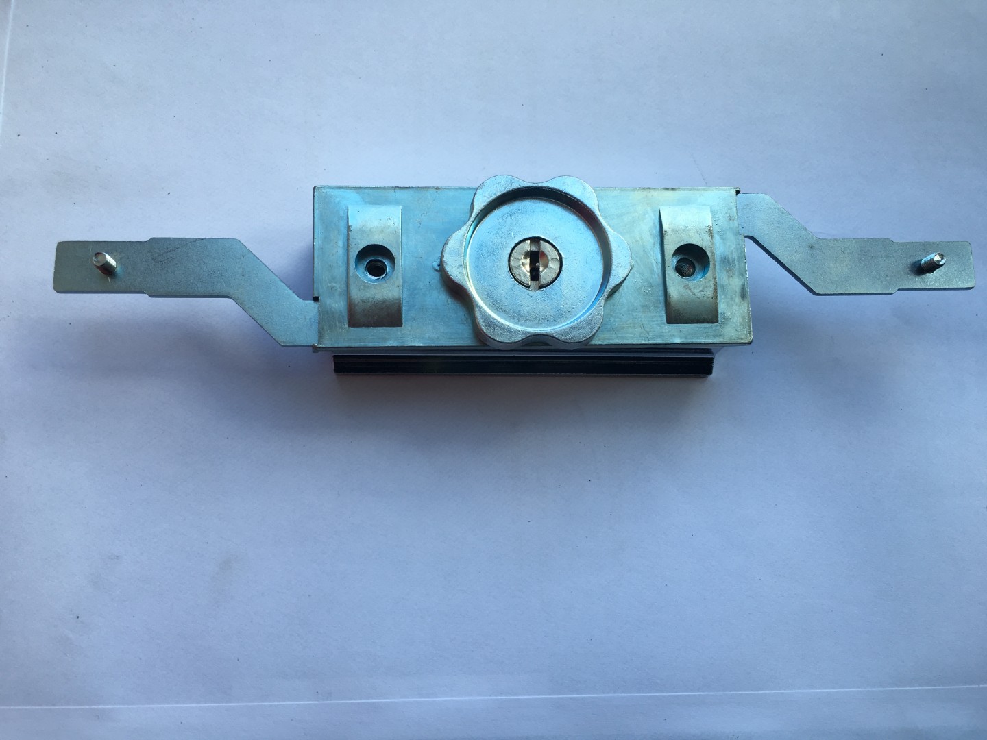 Steel Line Inline Roller Shutter Lock - Chrome