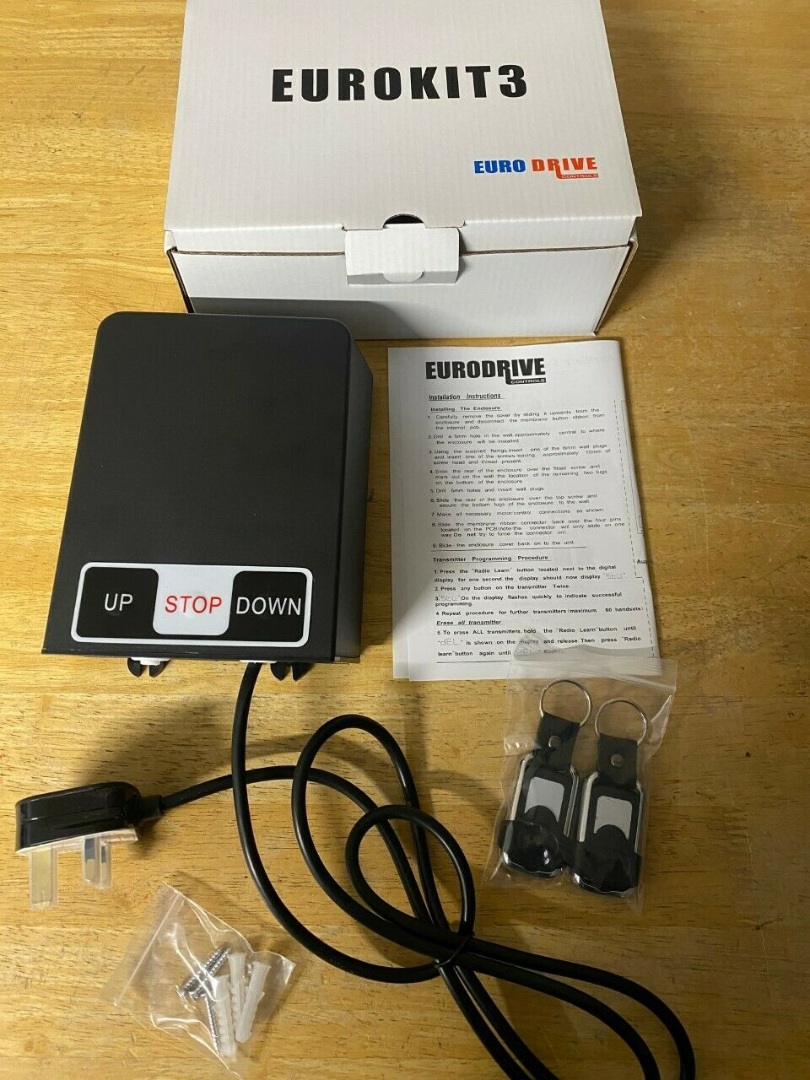 Garolla Eurodrive Remote control unit c/w 2 x Fobs for Roller Shutter Electric Doors