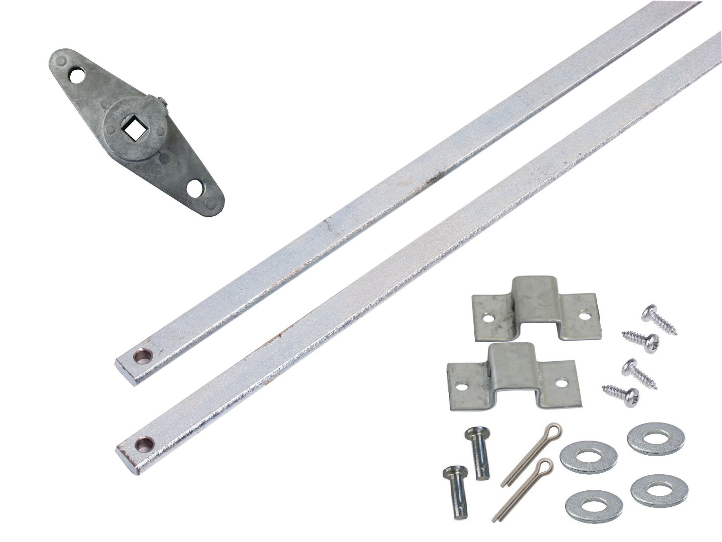Garage Door Lock Bar Kit - (Bars, Guides, Cam)