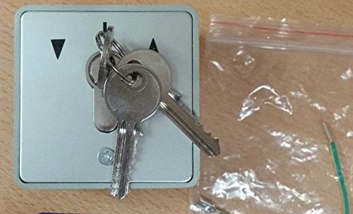 Pair of KEYED ALIKE Roller Shutter Industrial Key Switches - IP54