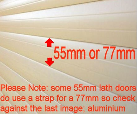 77mm Lath Roller Door Locking Strap 2 segment - White 77mm Lath Roller Door Locking Strap 2 segment - White